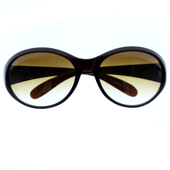 Liz Claiborne Brown Designer Oversize-Sunglasses - Picture 6 of 7